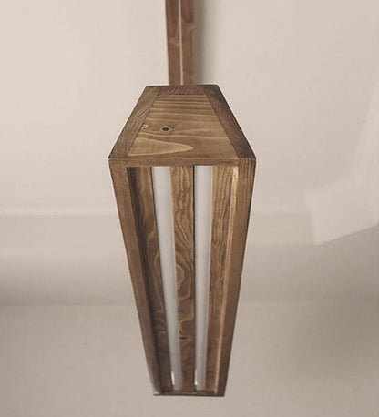 Drink 48 Brown Wooden LED Hanging Lamp