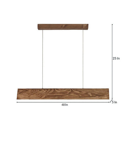 Drink 48 Brown Wooden LED Hanging Lamp