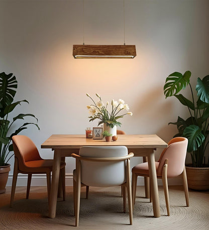 Drink  24 Brown Wooden LED Hanging Lamp