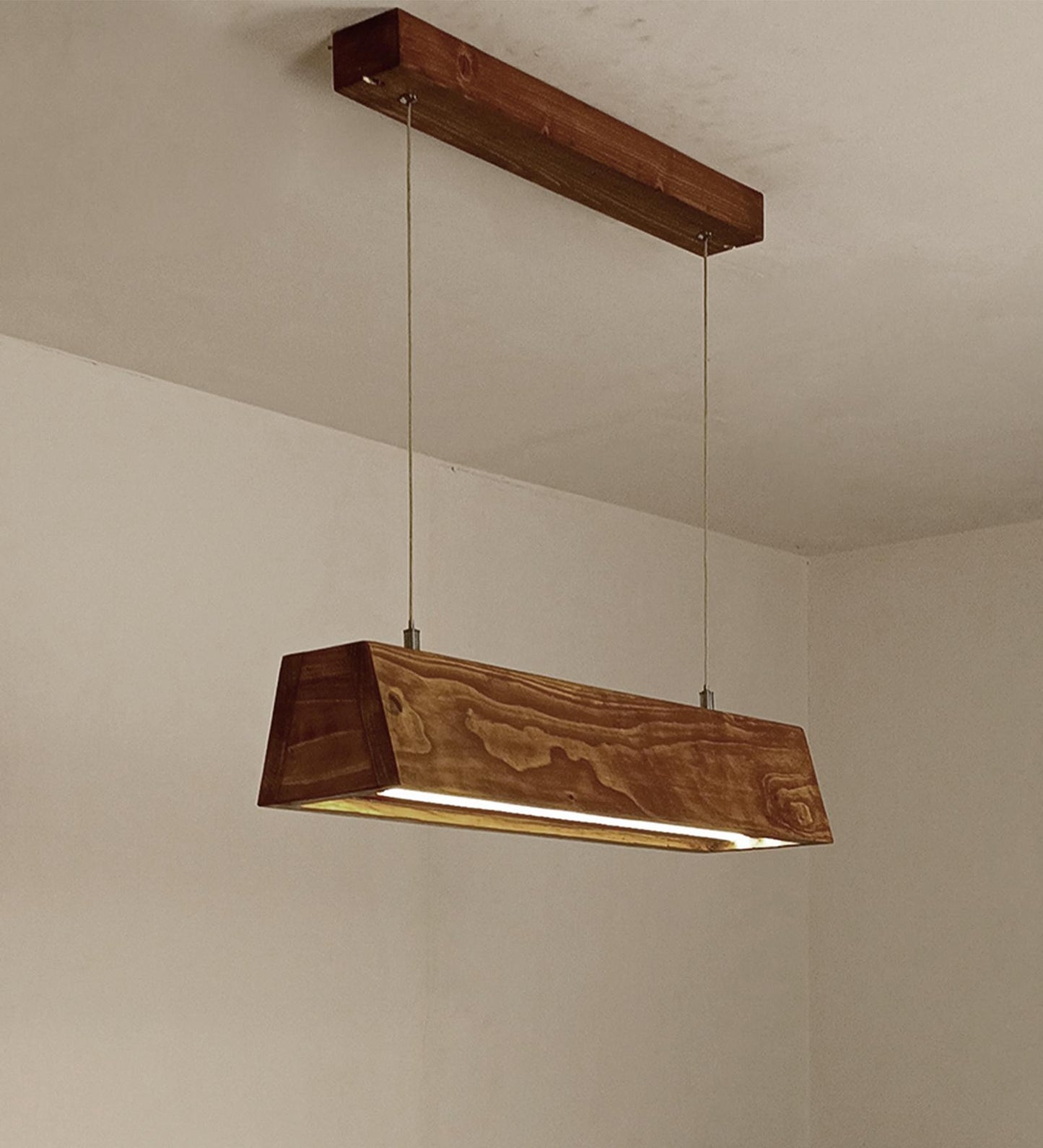 Drink  24 Brown Wooden LED Hanging Lamp