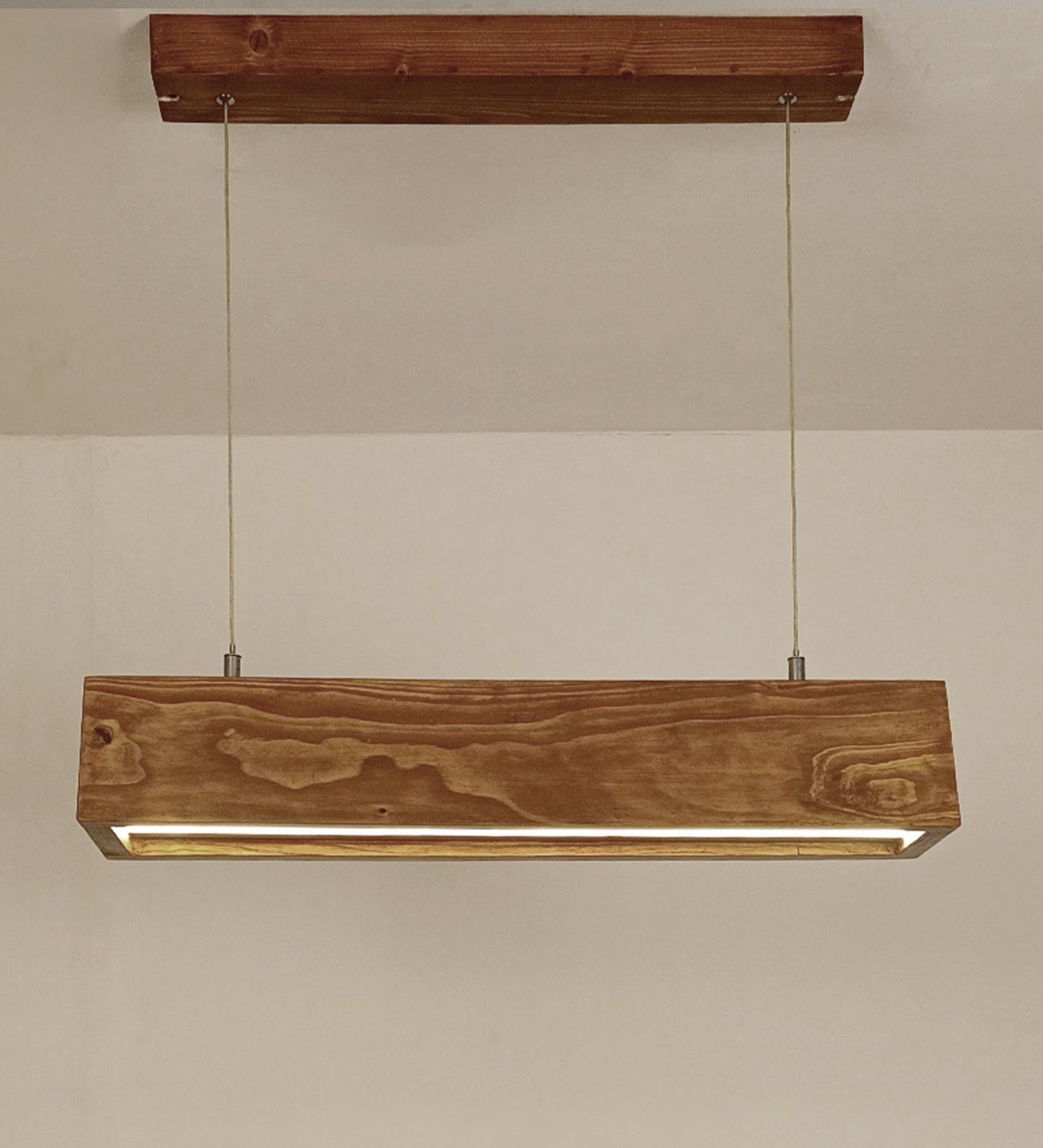 Drink  24 Brown Wooden LED Hanging Lamp