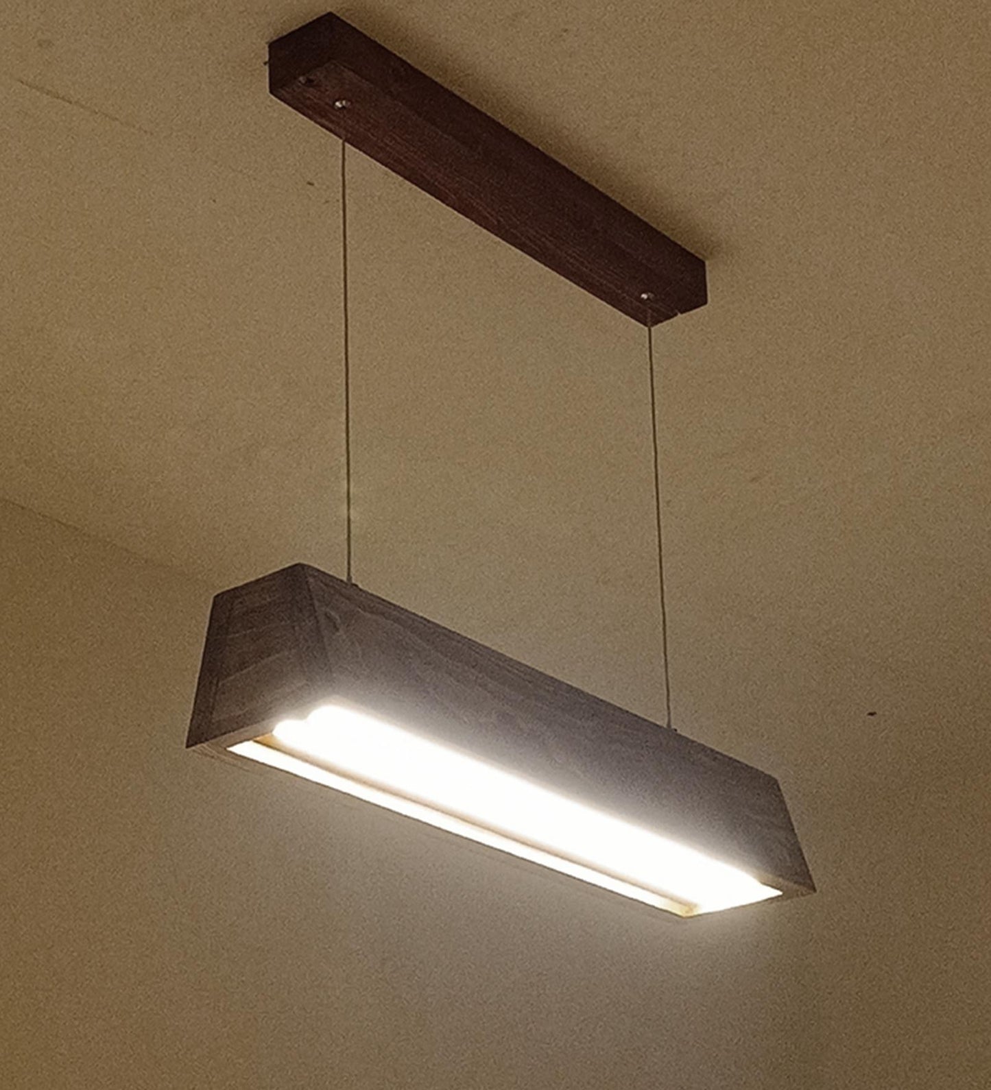 Drink  24 Brown Wooden LED Hanging Lamp