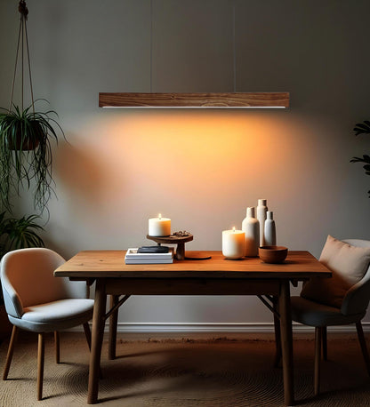 Dance 36 Brown Wooden LED Hanging Lamp