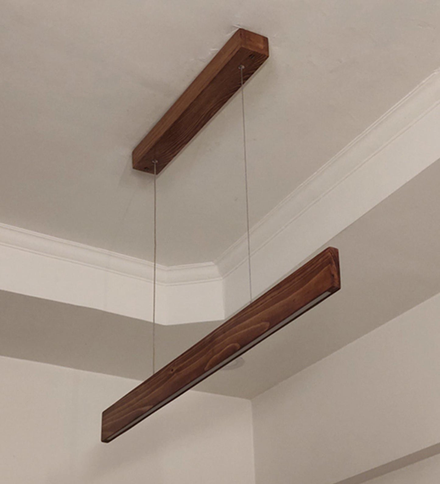 Dance 36 Brown Wooden LED Hanging Lamp