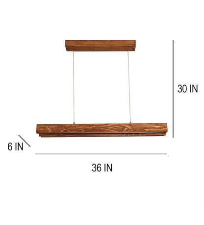 Dance 36 TRIO Wooden LED Hanging Lamp