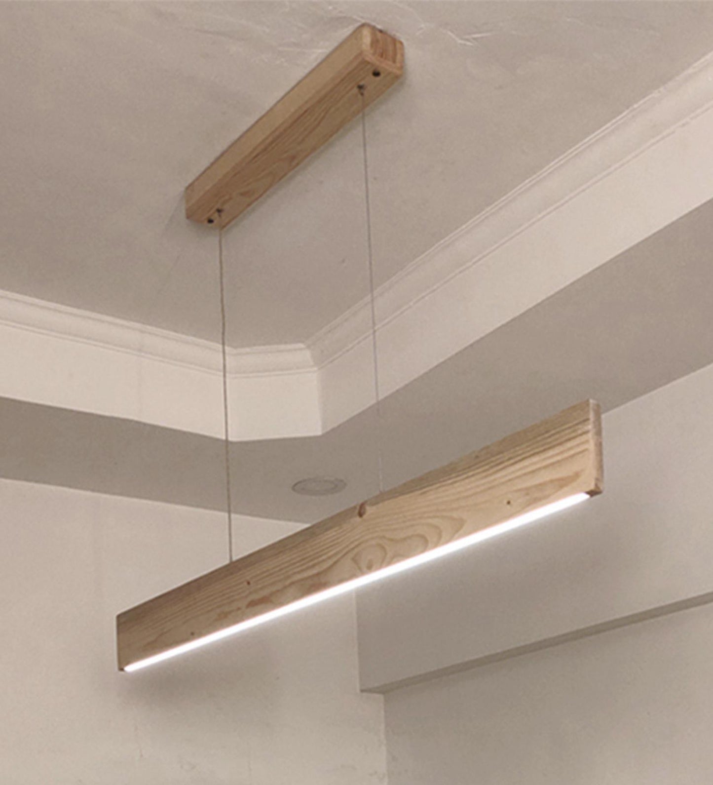 Dance 48 Beige Wooden LED Hanging Lamp