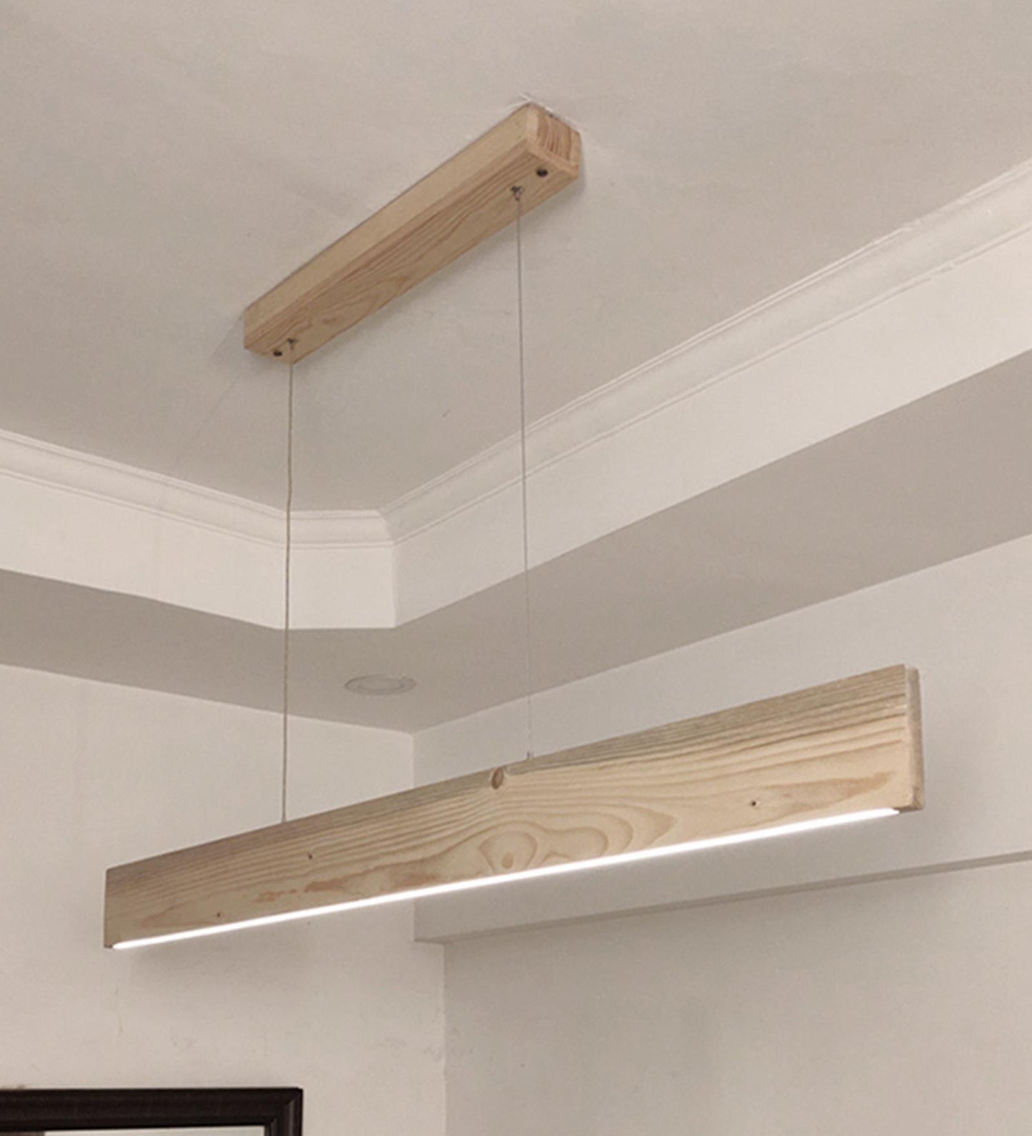 Dance 48 Beige Wooden LED Hanging Lamp