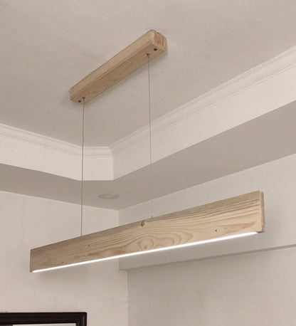 Dance 48 Beige Wooden LED Hanging Lamp