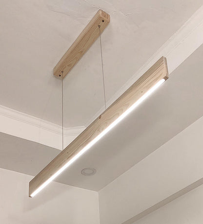 Dance 48 Beige Wooden LED Hanging Lamp