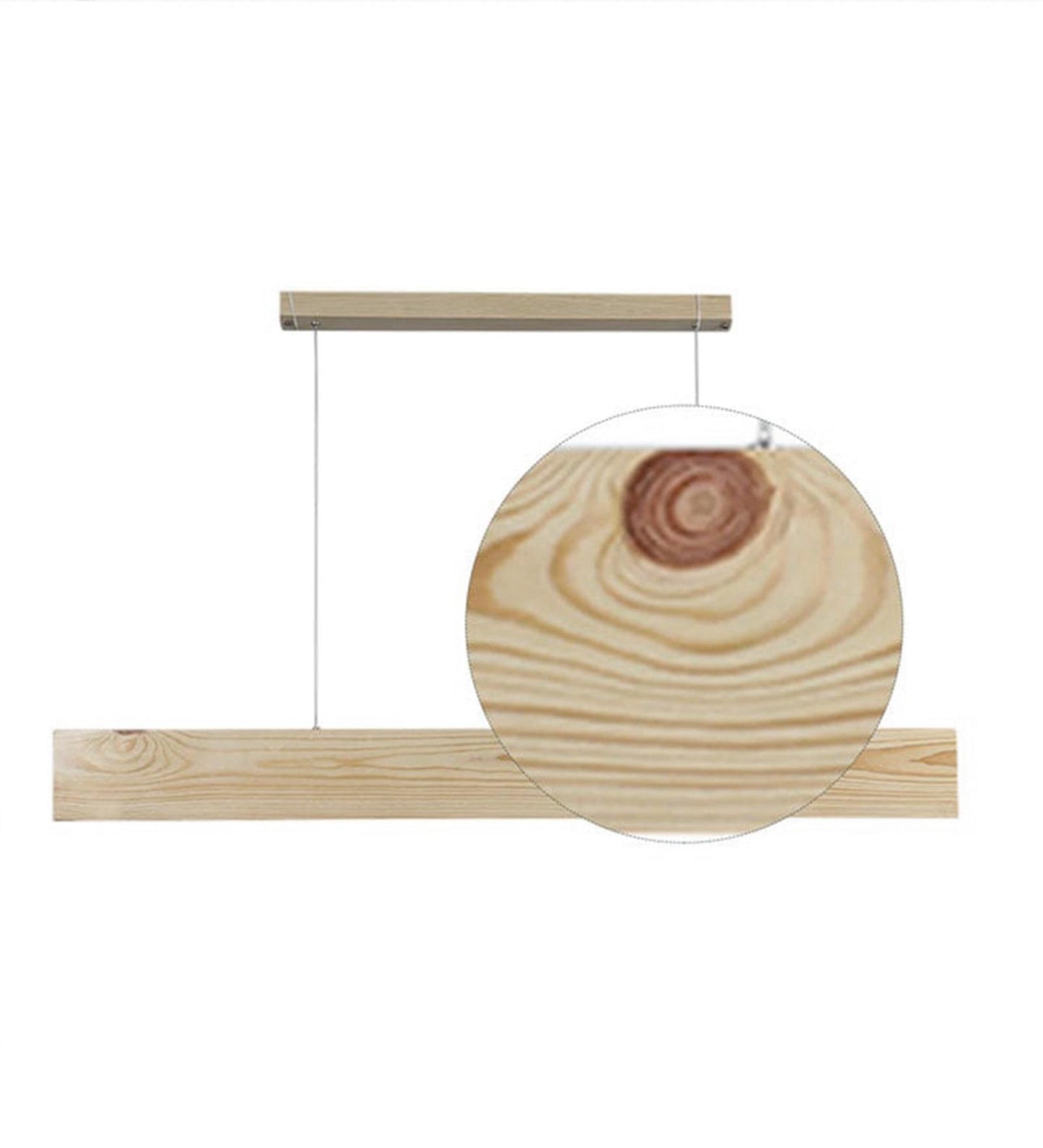Dance 48 Beige Wooden LED Hanging Lamp