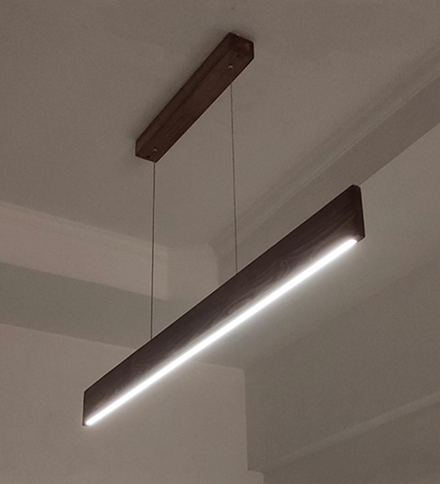 Dance 48 Brown Wooden LED Hanging Lamp