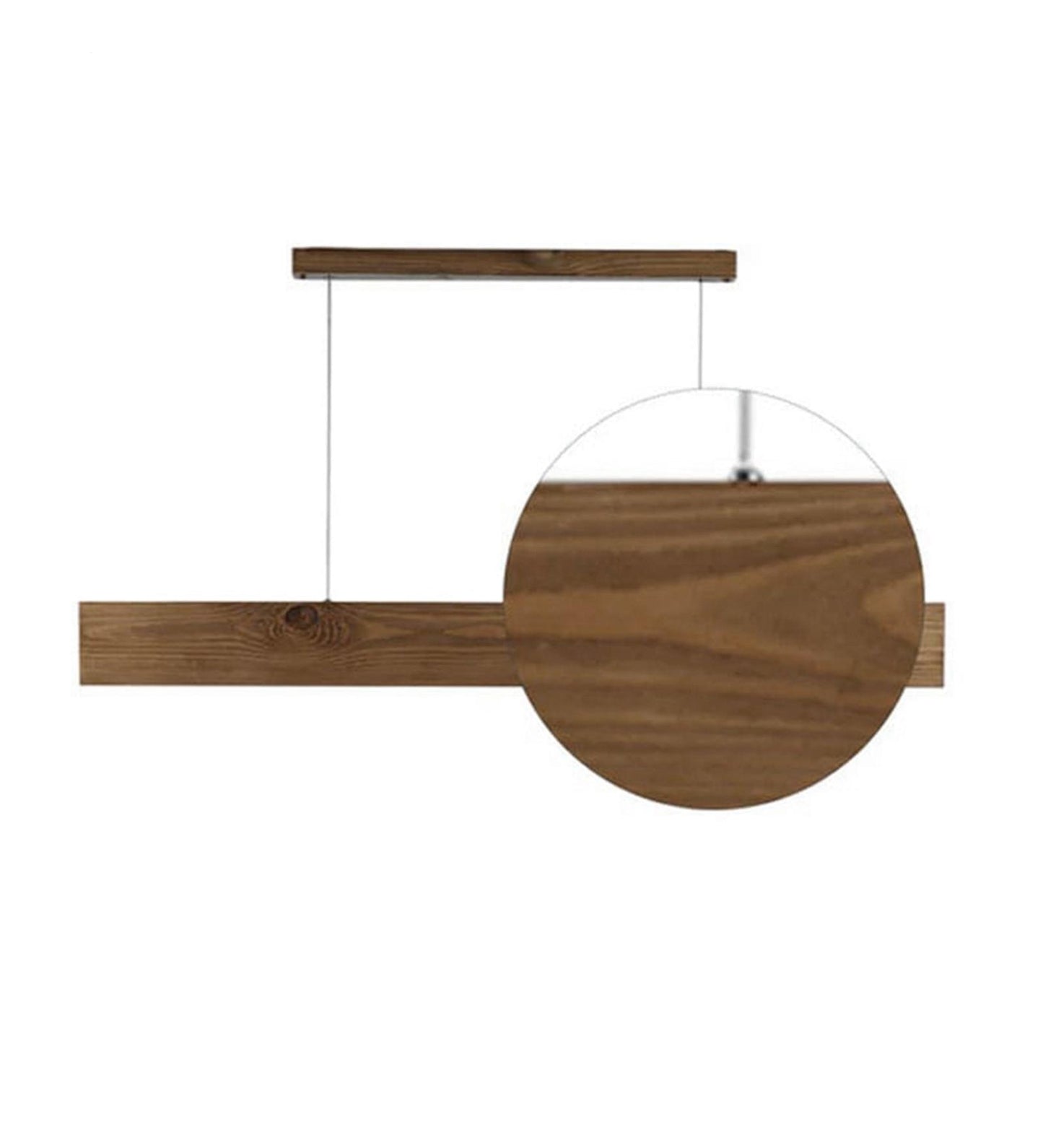 Dance 48 Brown Wooden LED Hanging Lamp
