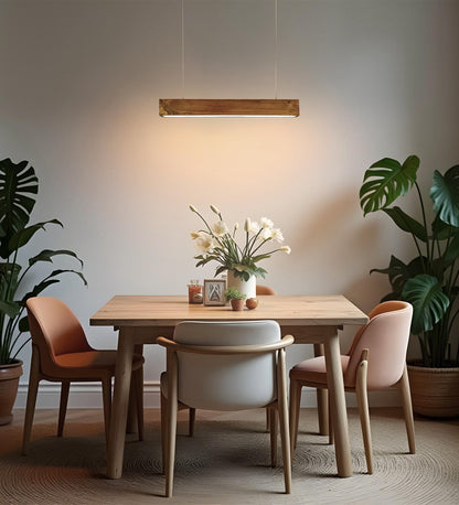 Dance 24 Brown Wooden LED Hanging Lamp