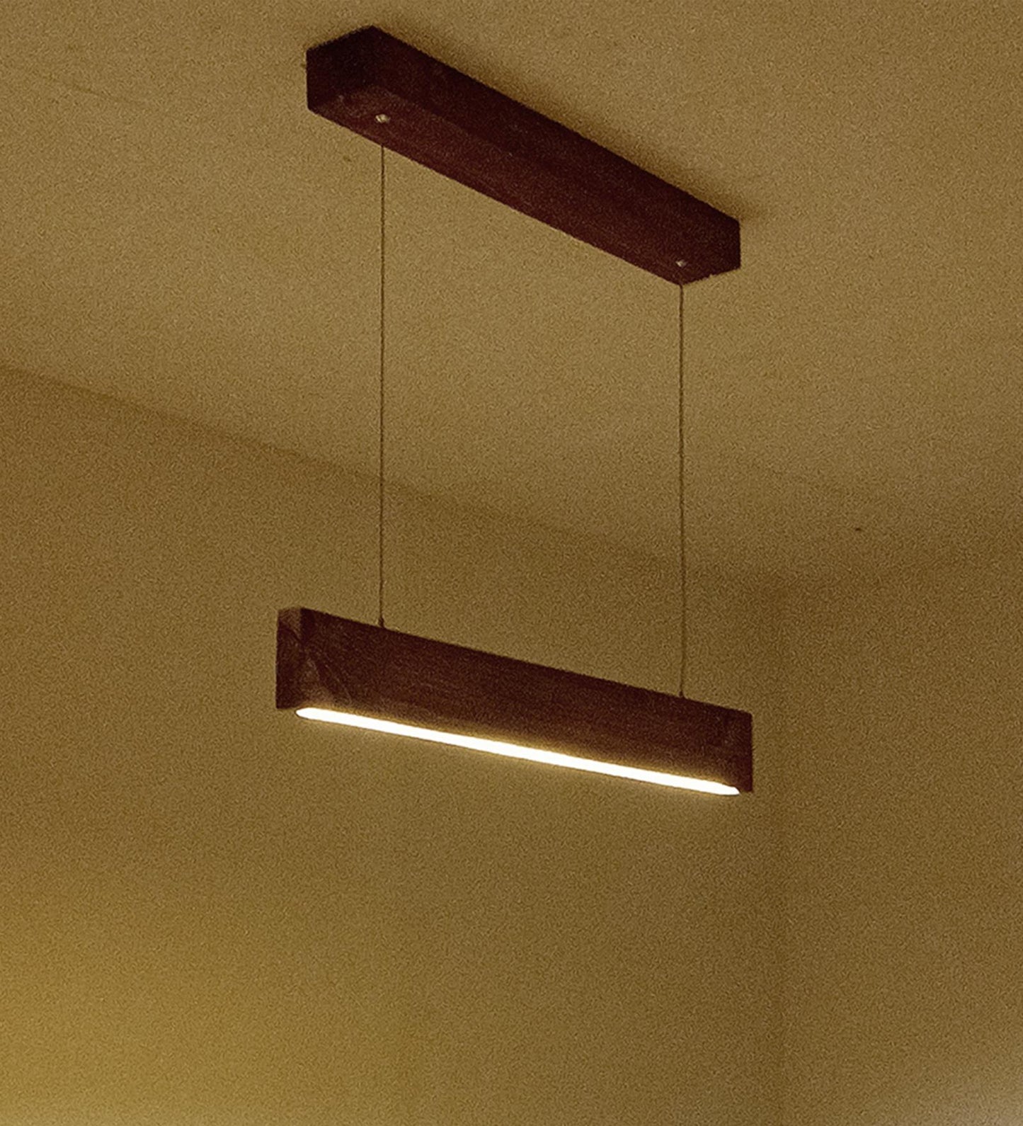 Dance 24 Brown Wooden LED Hanging Lamp