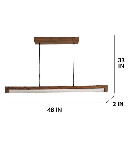 Dance 48 Brown Baton LED Hanging Lamp