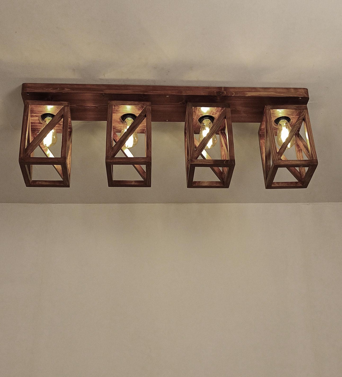 Teach Brown 4 Series Ceiling Lamp