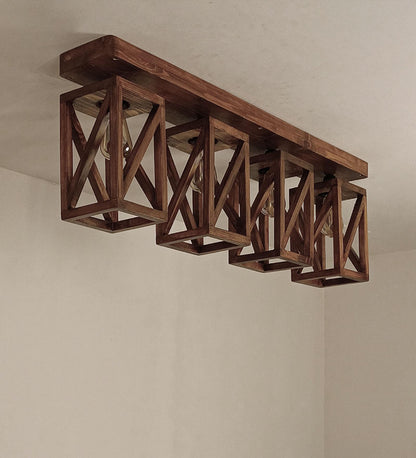 Teach Brown 4 Series Ceiling Lamp