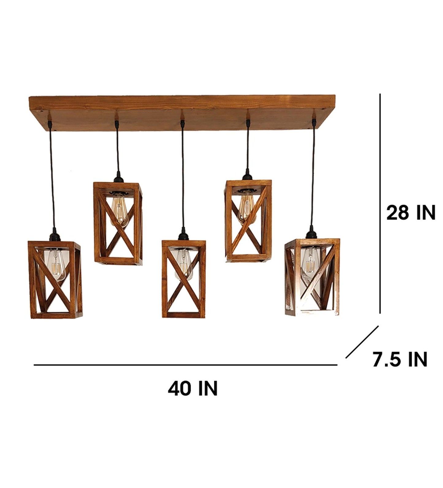 Teach Brown 5 Series Hanging Lamp