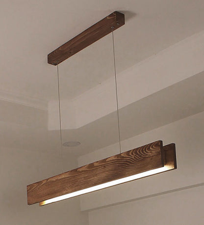 Alive 36 Brown Wooden LED Hanging Lamp