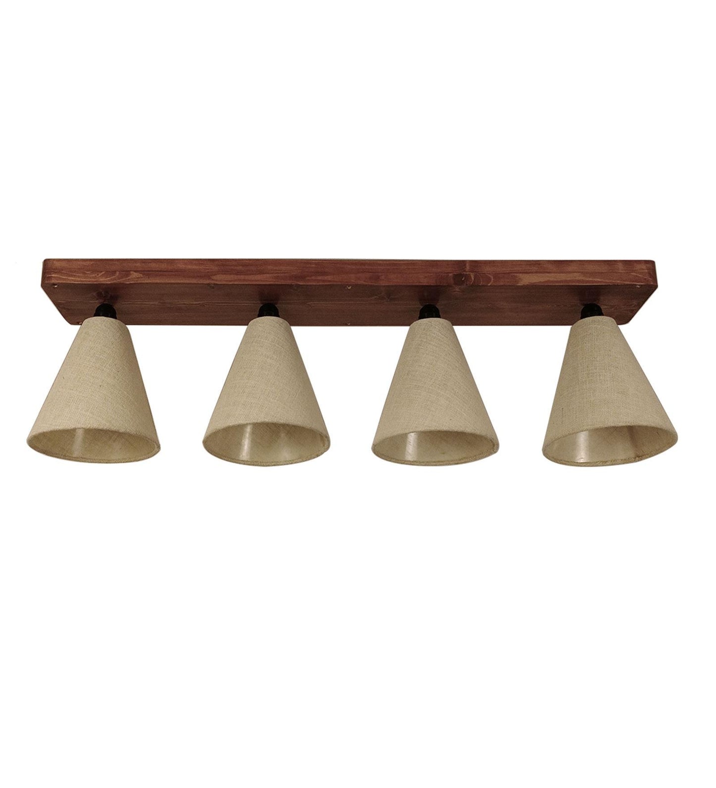 Stellar Brown Wooden 4 Series Ceiling Lamp