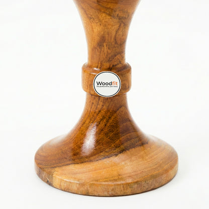 Woodfit Artisanal Handcrafted Mango Wood Wine Glass – Eco-Friendly Wooden Goblet