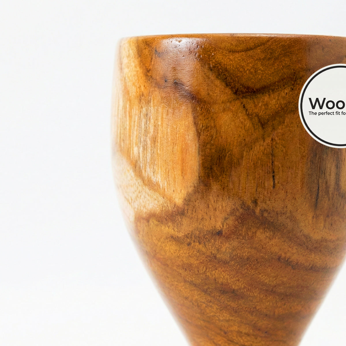 Woodfit Artisanal Handcrafted Mango Wood Wine Glass – Eco-Friendly Wooden Goblet