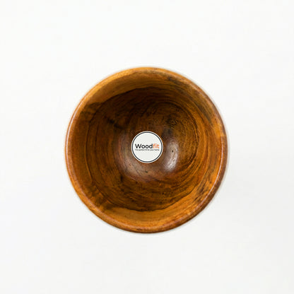 Woodfit Artisanal Handcrafted Mango Wood Wine Glass – Eco-Friendly Wooden Goblet