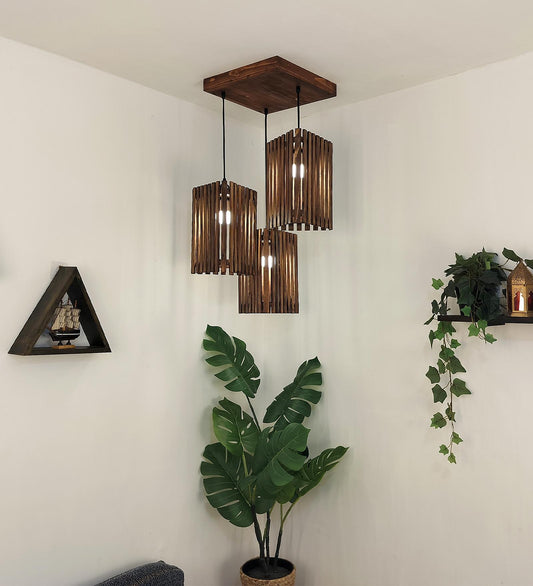 Fog Brown Cluster Hanging Lamp