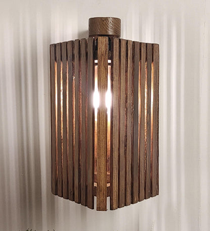 Fog Brown Wooden Wall Light