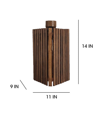 Fog Brown Wooden Wall Light