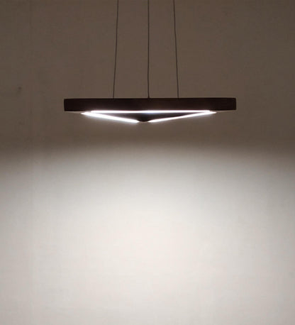 Hot Triangular Brown LED Hanging Lamp