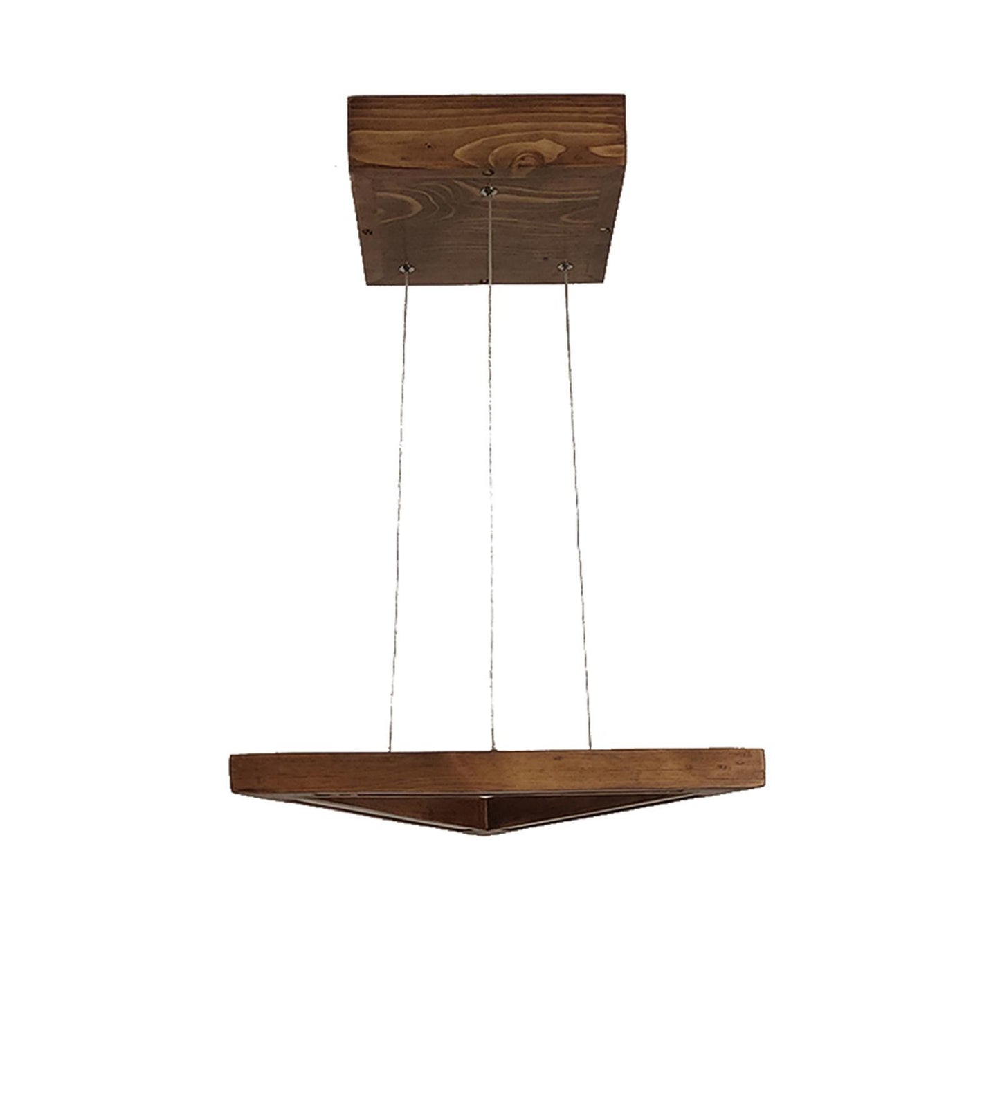 Hot Triangular Brown LED Hanging Lamp