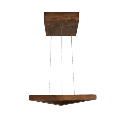 Hot Triangular Brown LED Hanging Lamp