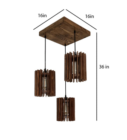 Dive Brown Cluster Hanging Lamp