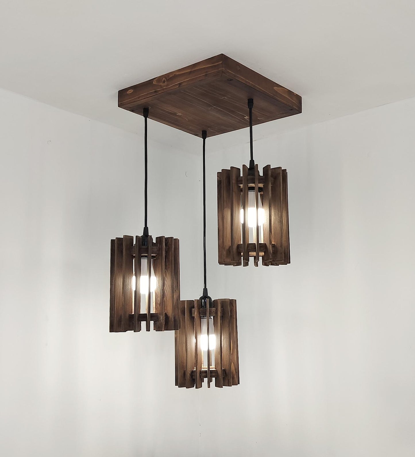 Dive Brown Cluster Hanging Lamp