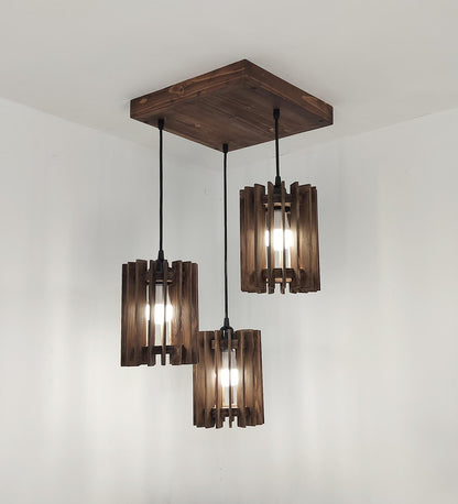 Dive Brown Cluster Hanging Lamp