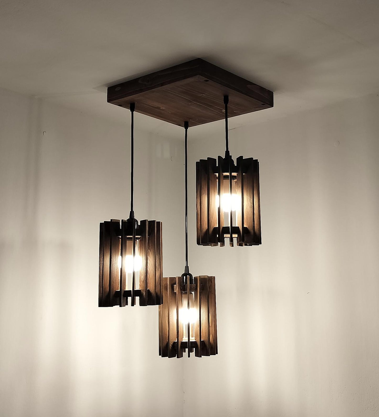 Dive Brown Cluster Hanging Lamp
