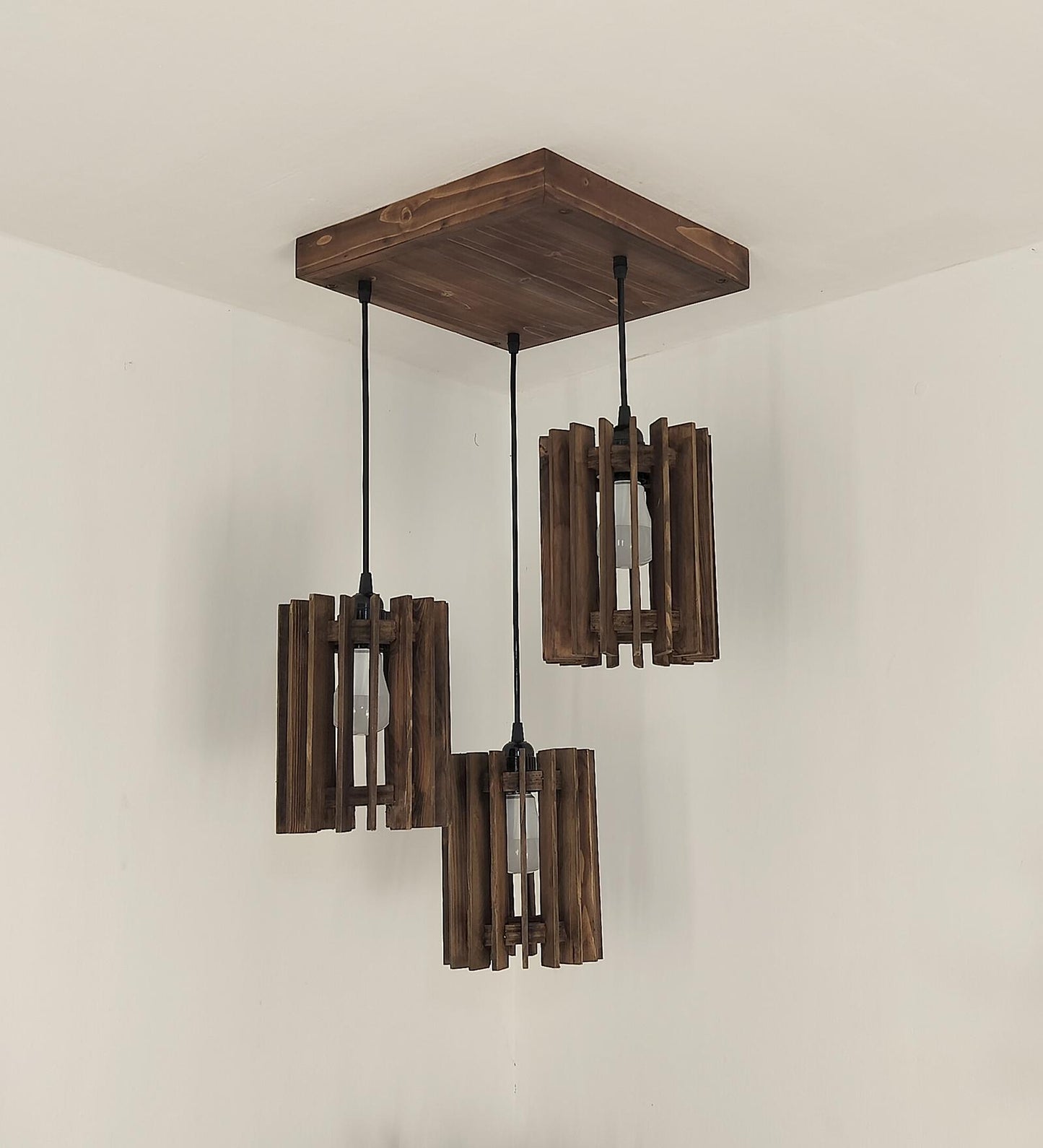 Dive Brown Cluster Hanging Lamp