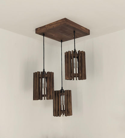 Dive Brown Cluster Hanging Lamp
