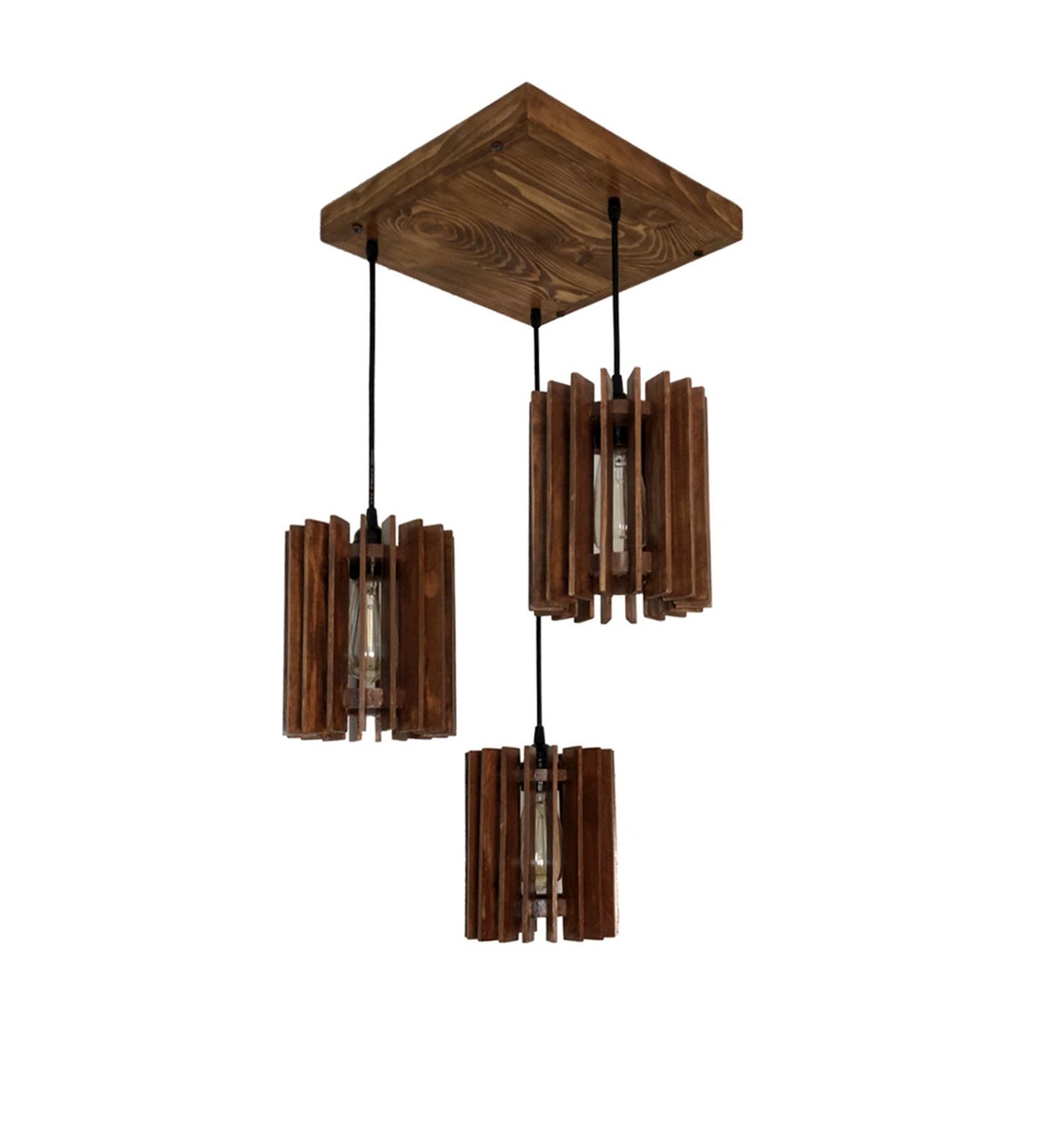 Dive Brown Cluster Hanging Lamp