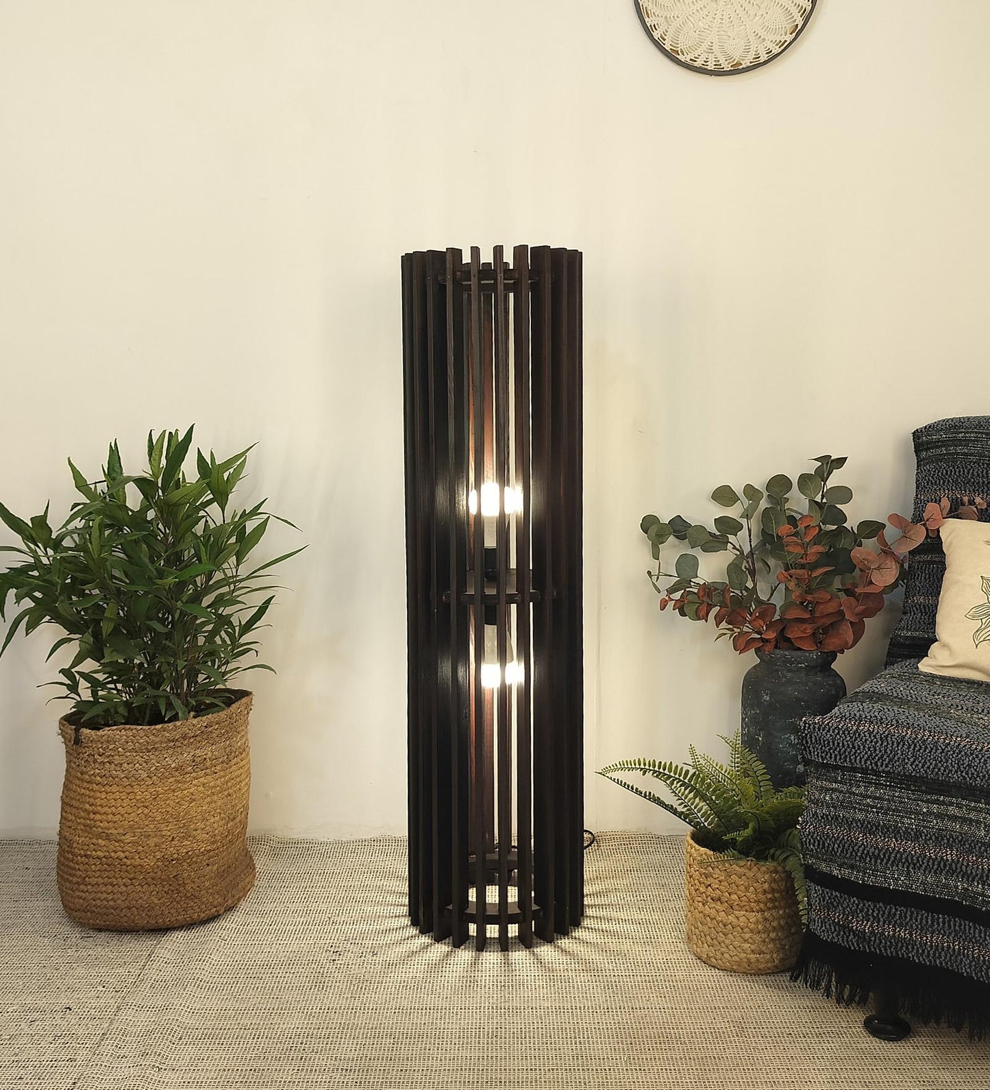 Dive Duo Wooden Floor Lamp