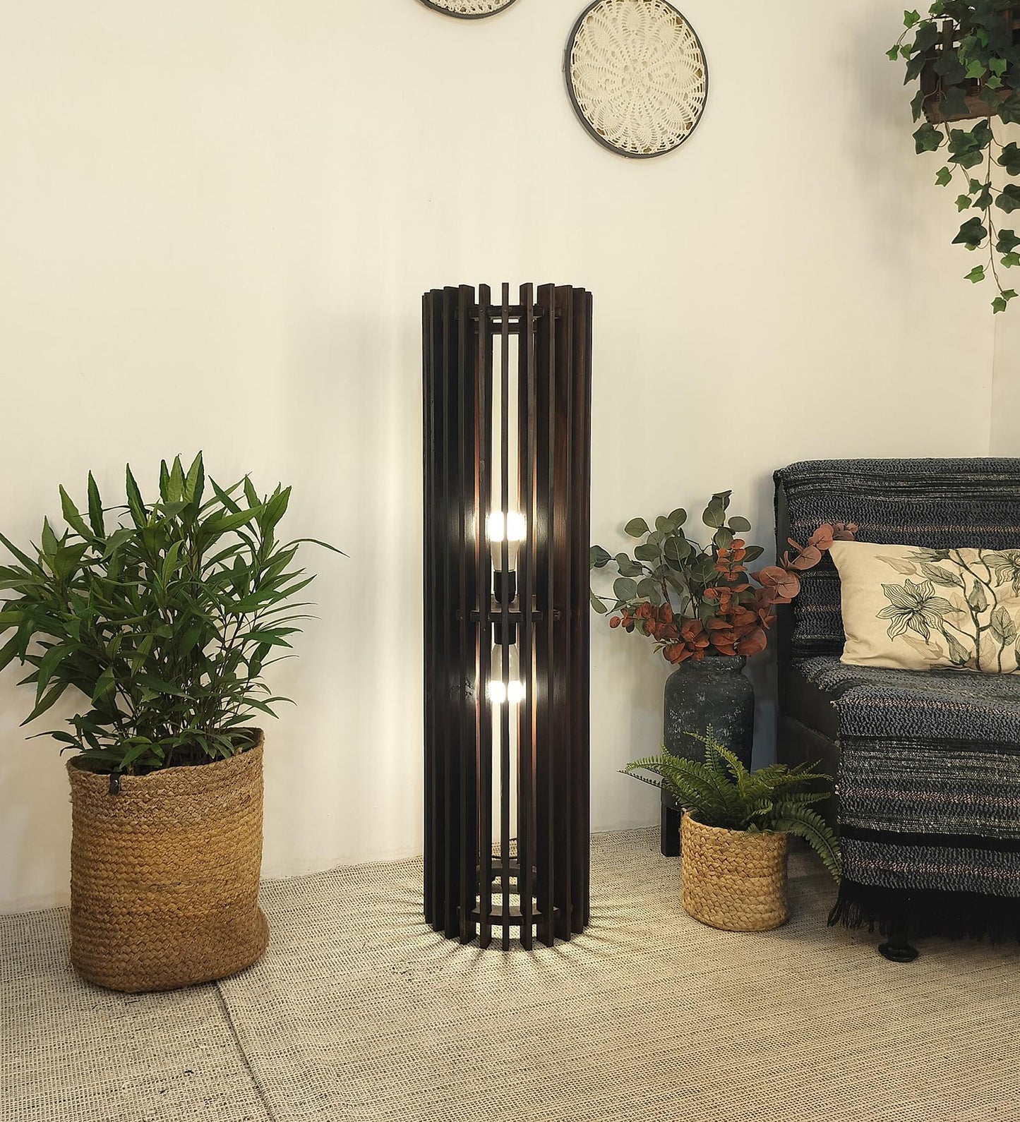 Dive Duo Wooden Floor Lamp