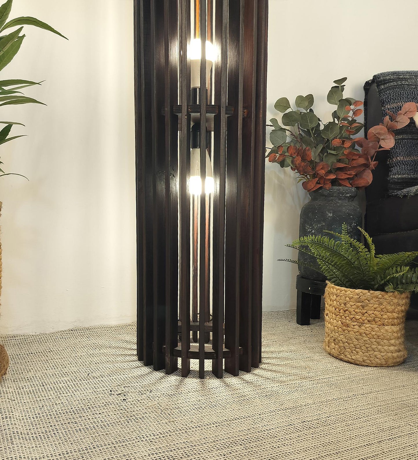 Dive Duo Wooden Floor Lamp