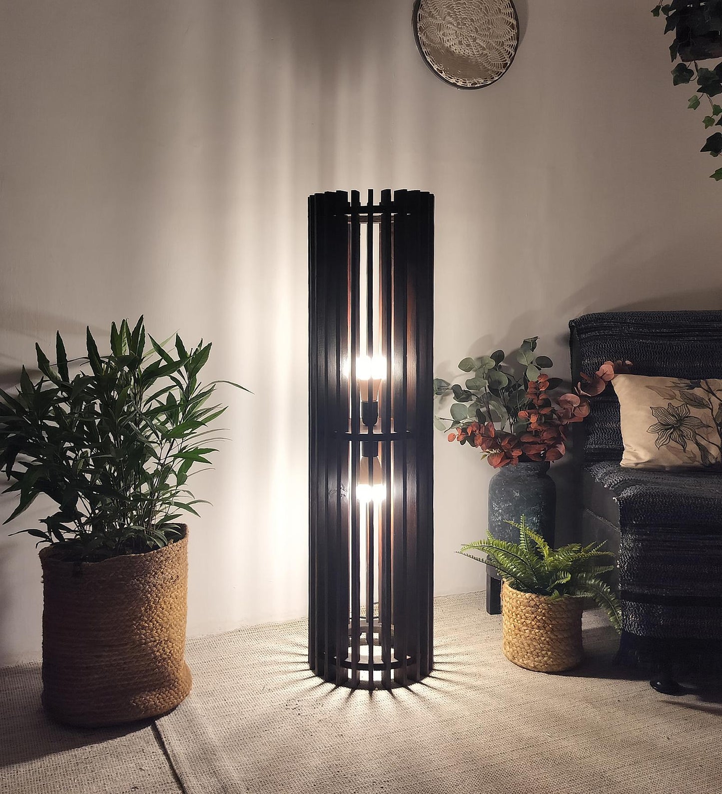 Dive Duo Wooden Floor Lamp