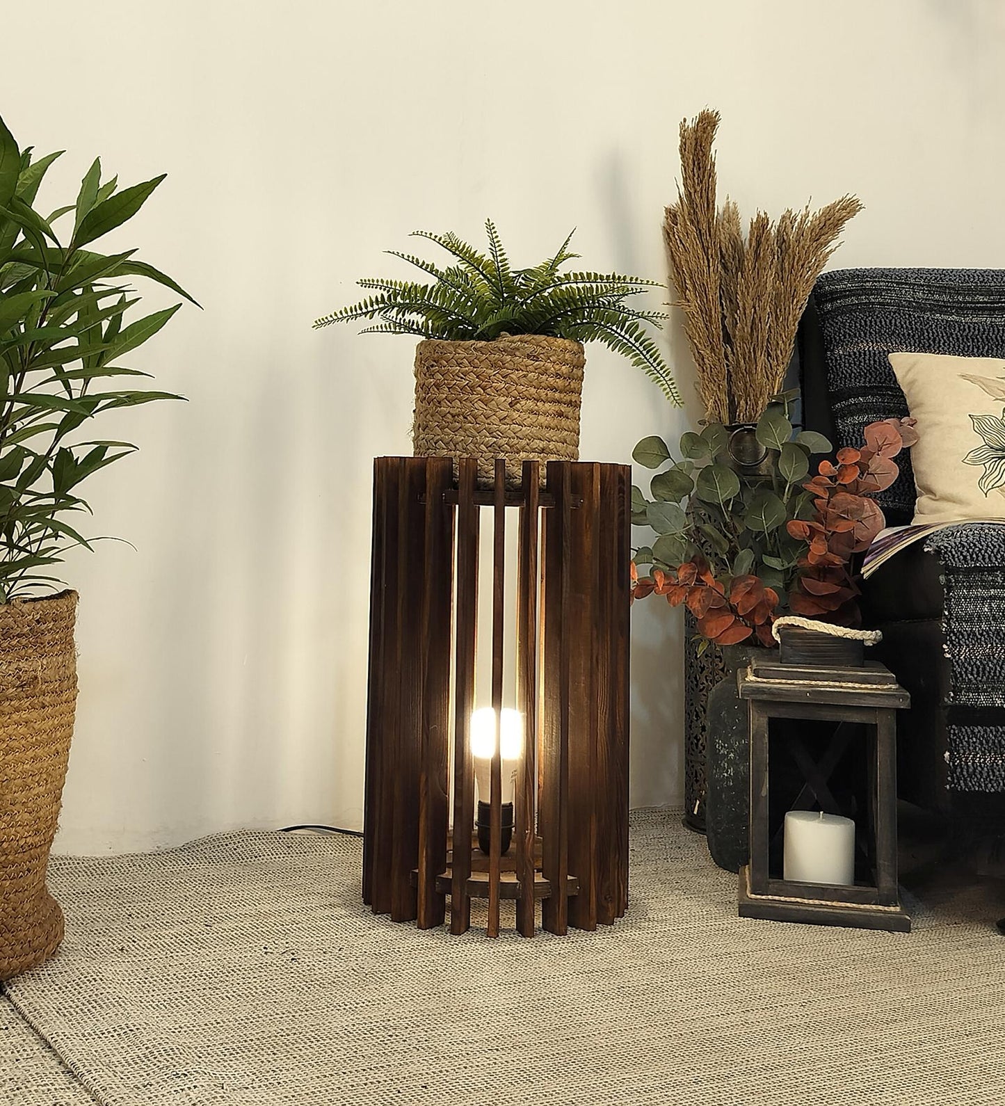 Dive Sidekick Wooden Floor Lamp