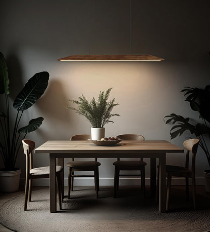 Comfort 48 Brown Wooden LED Hanging Lamp