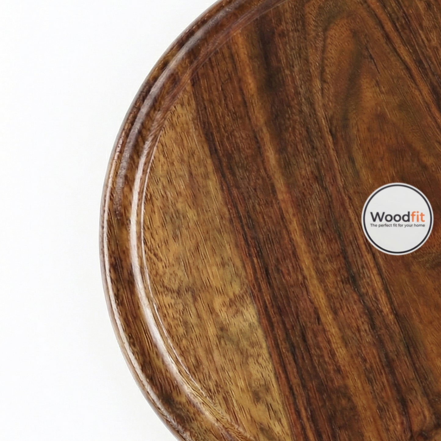 Woodfit Handcrafted Solid Sheesham Wood Chakla Belan Set with Integrated Storage Stand